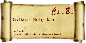 Csikesz Brigitta névjegykártya